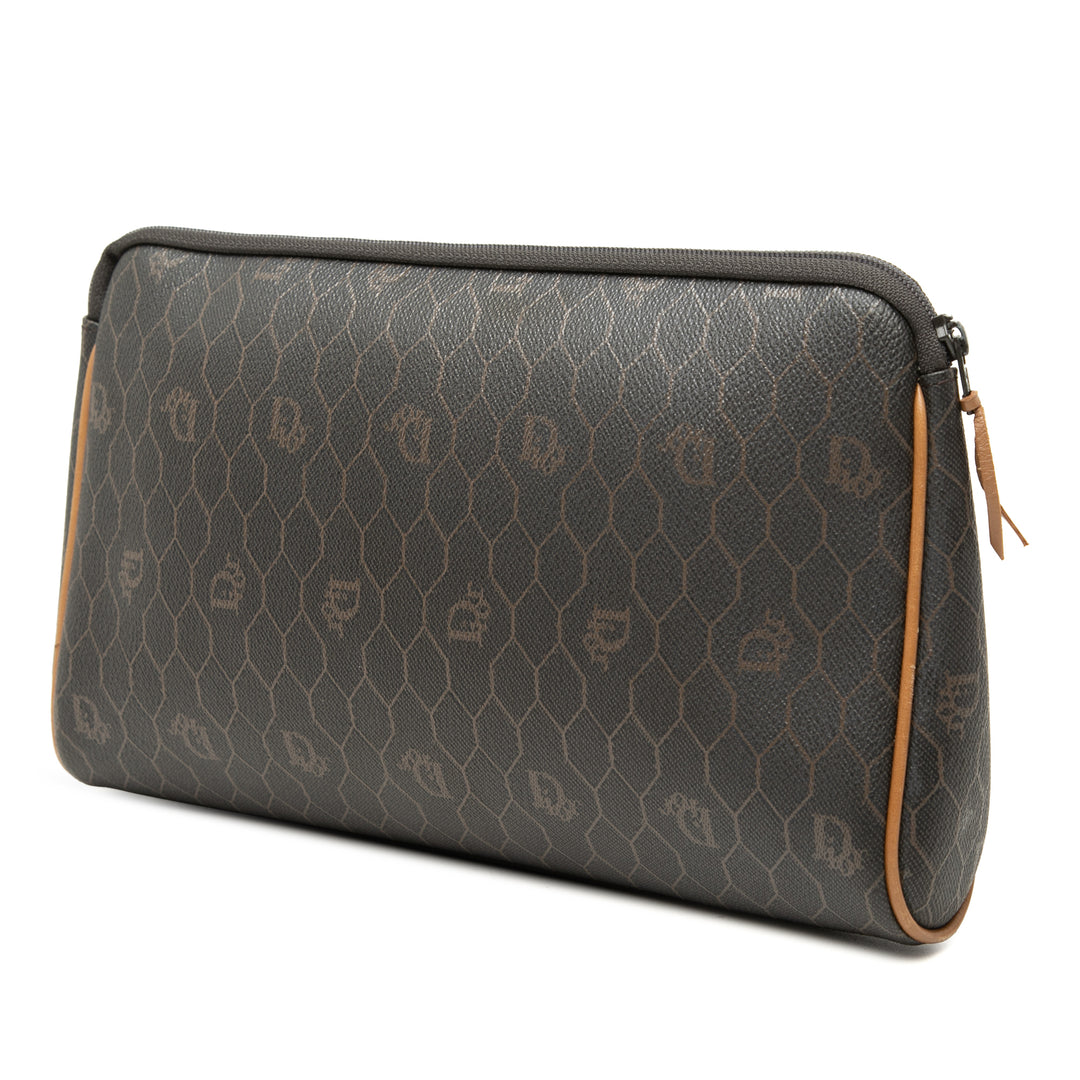 Dior Honeycomb Pochette Toile enduite Noir – vue 2 – GABY PARIS