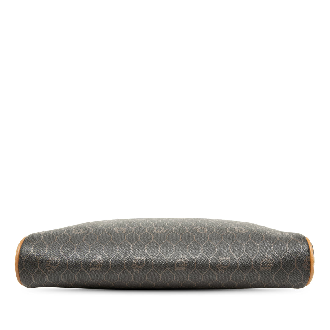 Dior Honeycomb Pochette Toile enduite Noir – vue 3 – GABY PARIS