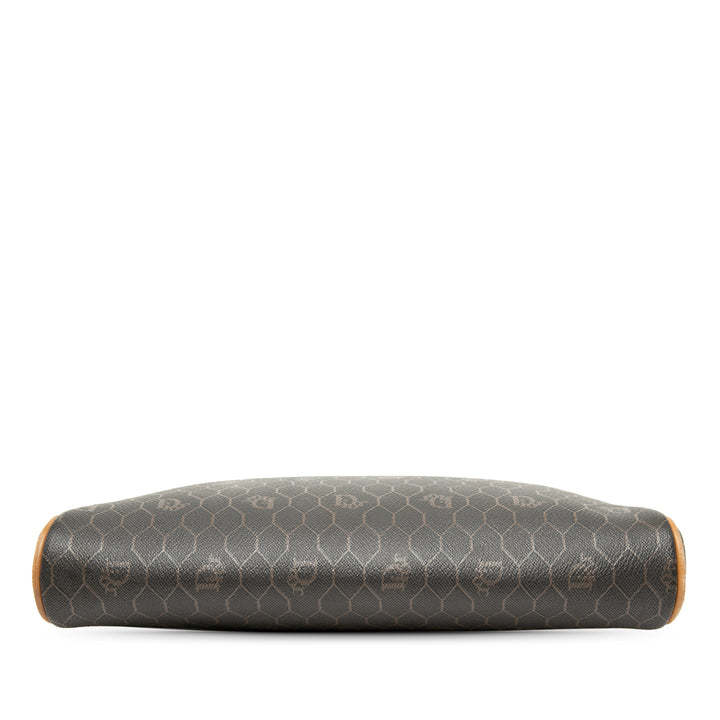 Dior Honeycomb Pochette Toile enduite Noir – vue 3 – GABY PARIS