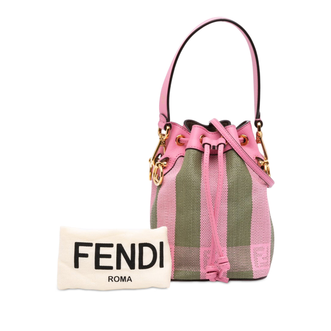 Fendi Pequin F is Fendi Mon Tresor Sac seau Mini Vert – vue 7 – GABY PARIS