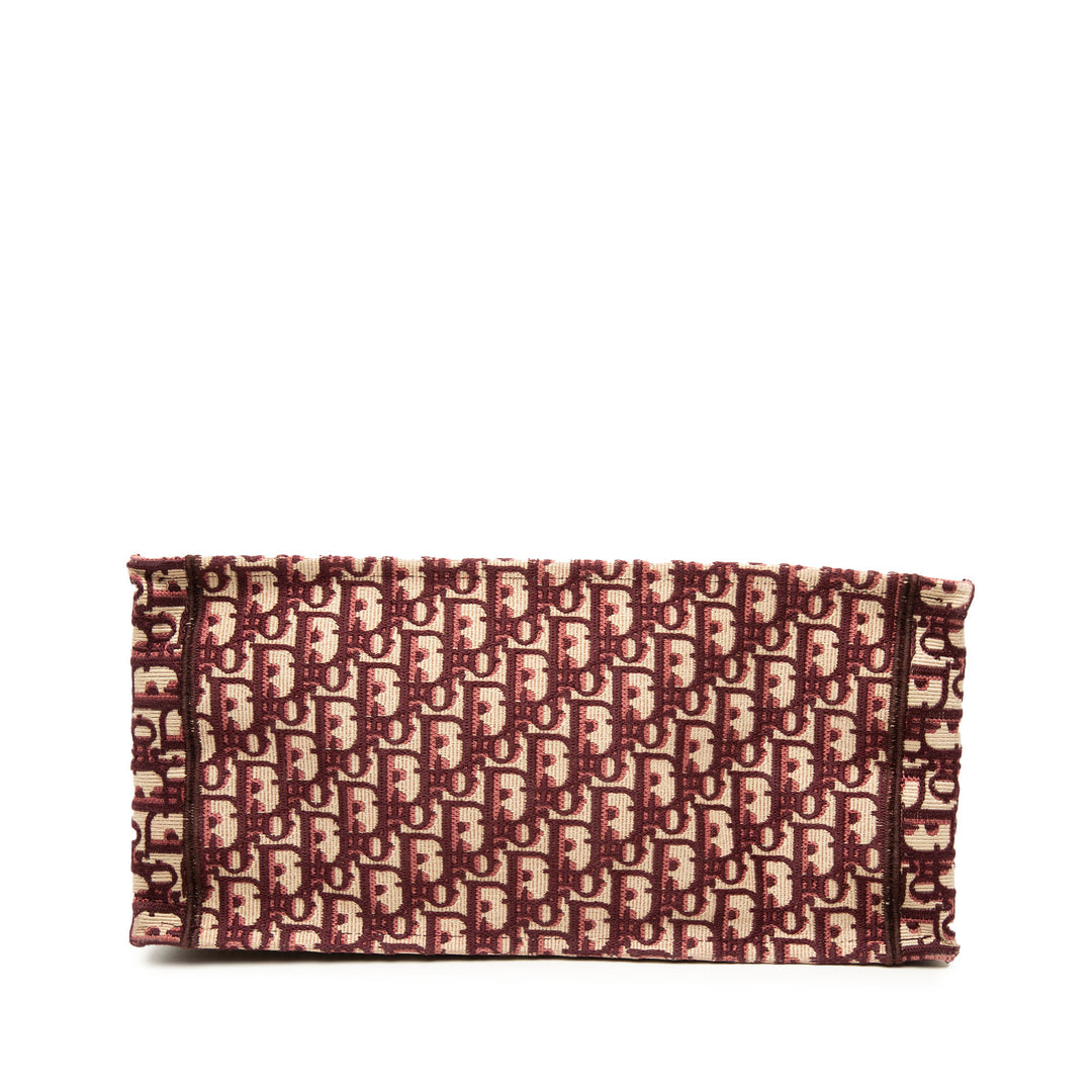 Dior Medium Oblique brodé Toile Book Cabas