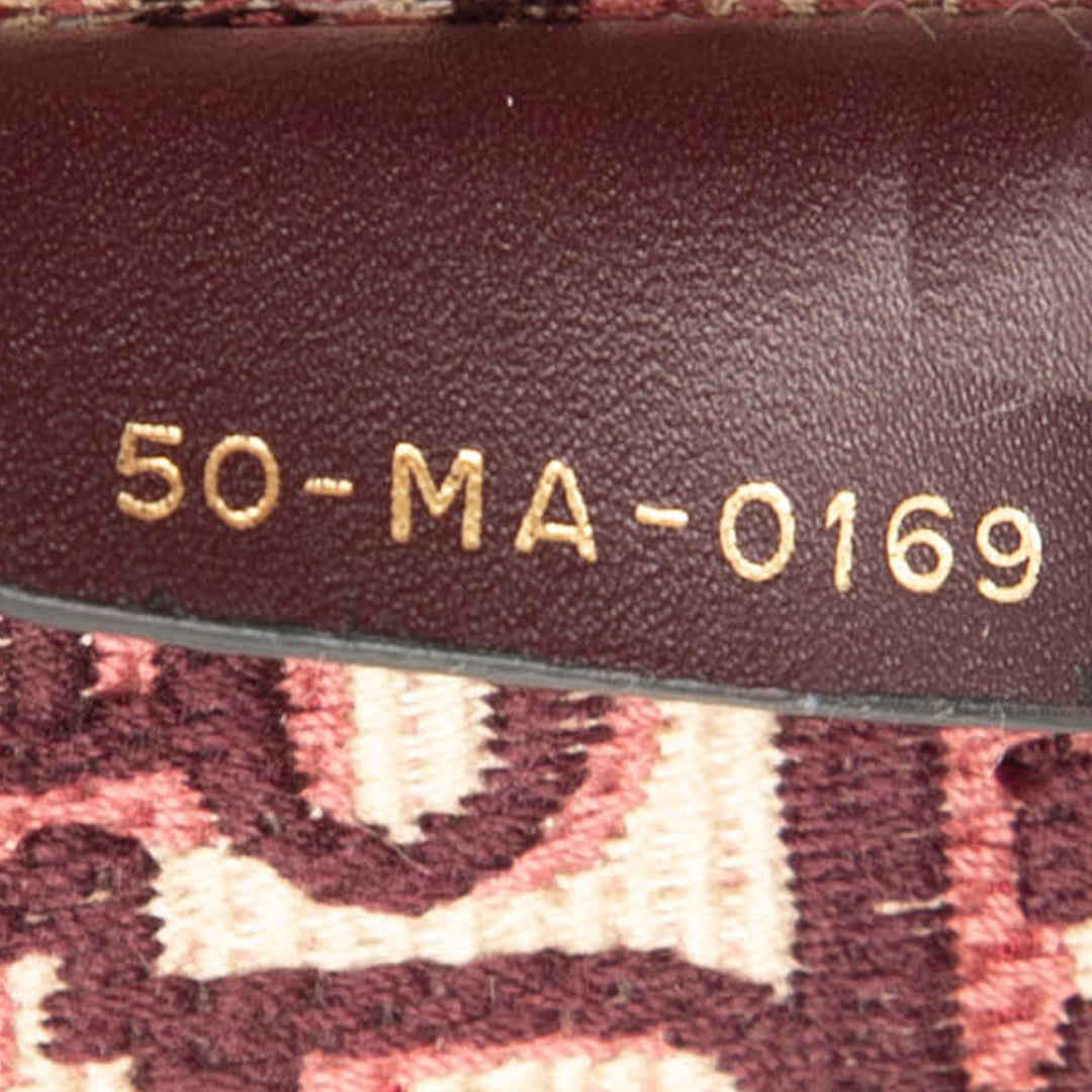 Dior Medium Oblique brodé Toile Book Cabas