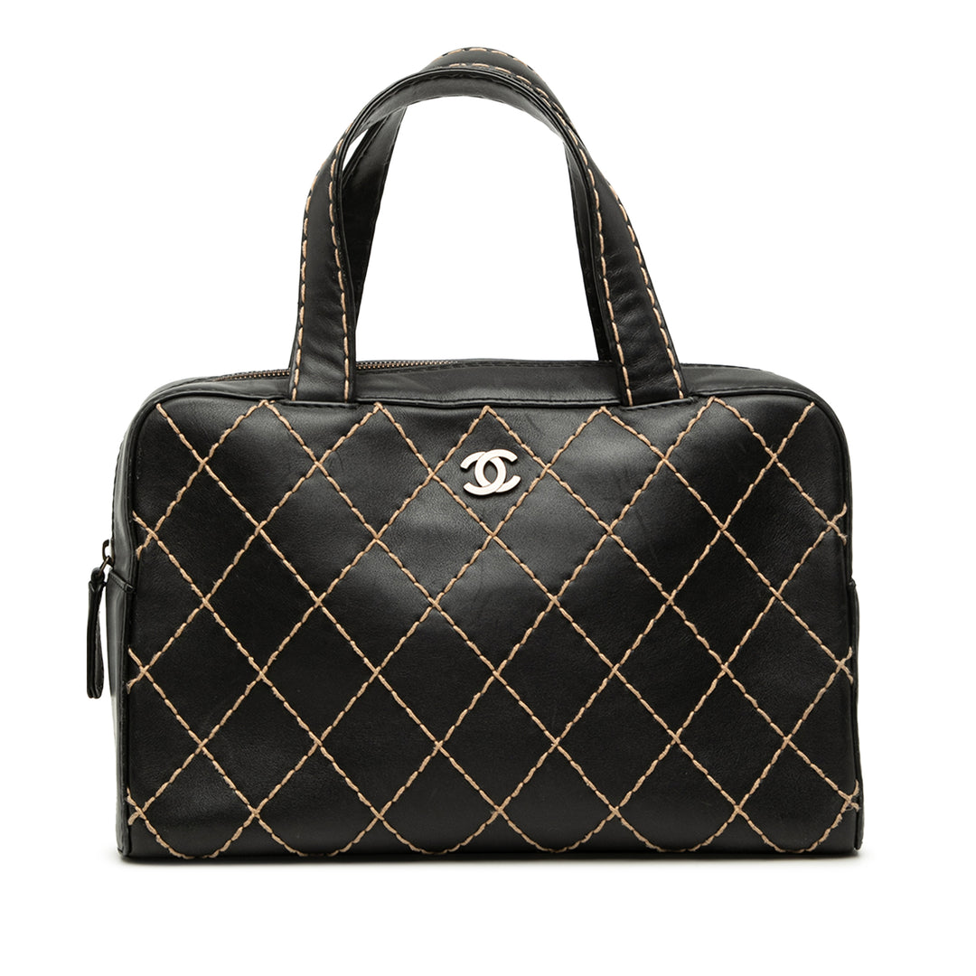 Chanel CC Cuir d’agneau Wild Stitch Sac à main