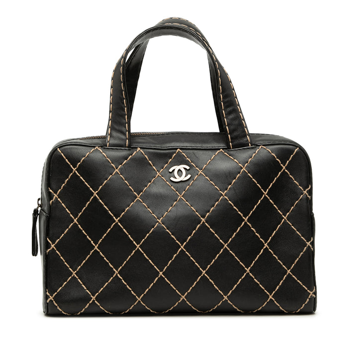 Chanel CC Cuir d’agneau Wild Stitch Sac à main