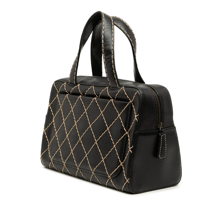 Chanel CC Cuir d’agneau Wild Stitch Sac à main