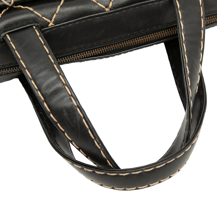 Chanel CC Cuir d’agneau Wild Stitch Sac à main
