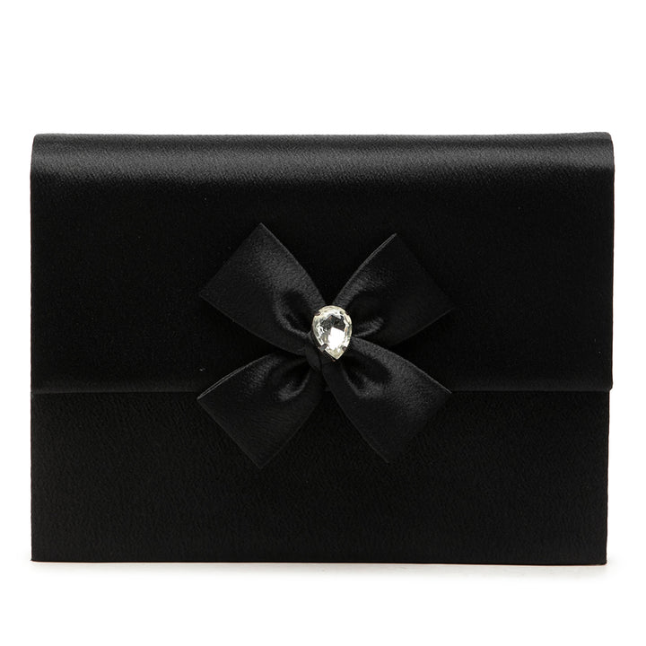 Saint Laurent Bow Pochette Noir – vue principale – GABY PARIS