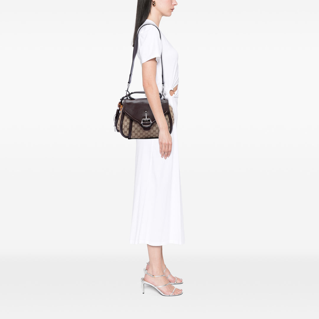 Gucci GG Toile Techno Horsebit sac à anse supérieure