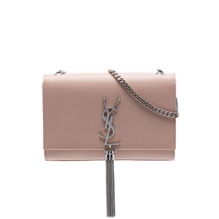 Saint Laurent Small Grain de Poudre Monogram Kate Pompon Sac porté croisé