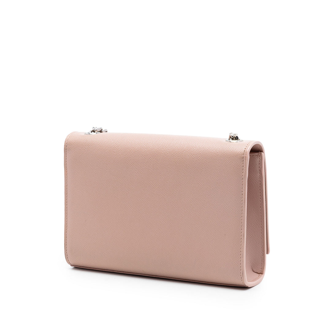 Saint Laurent Small Grain de Poudre Monogram Kate Pompon Sac porté croisé
