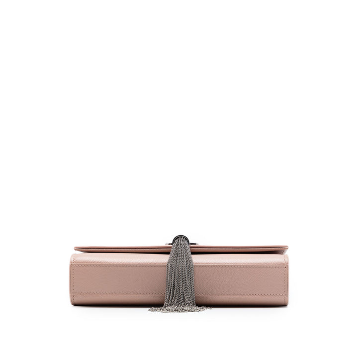 Saint Laurent Small Grain de Poudre Monogram Kate Pompon Sac porté croisé