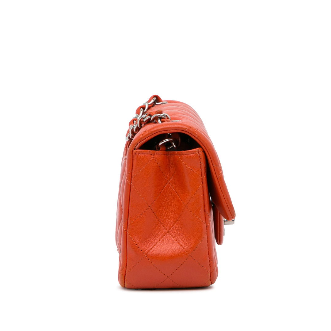Chanel Mini Rectangular Classic Cuir d’agneau Simple rabat