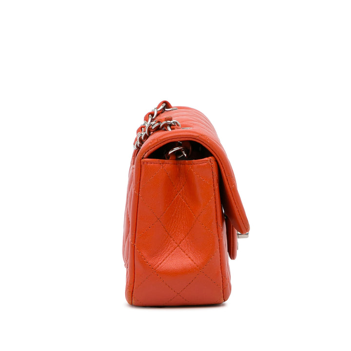 Chanel Mini Rectangular Classic Cuir d’agneau Simple rabat