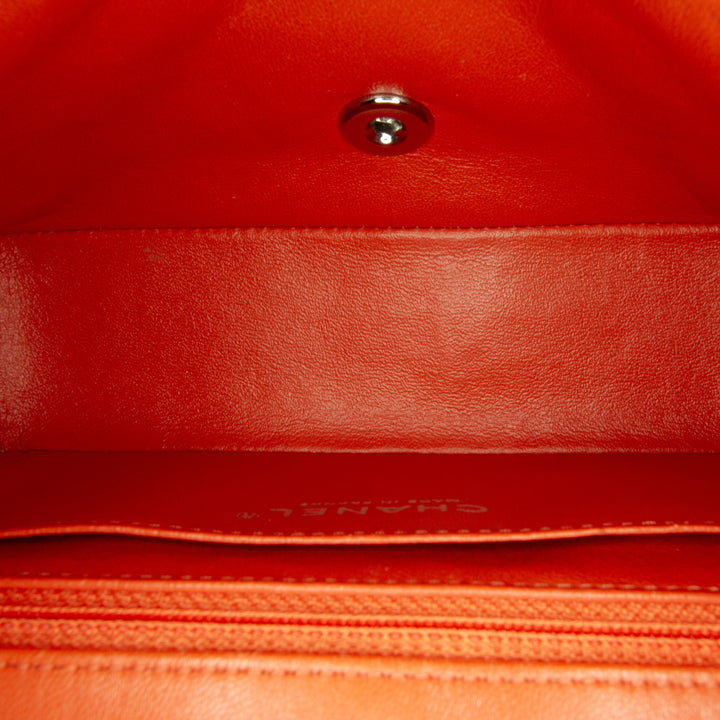 Chanel Mini Rectangular Classic Cuir d’agneau Simple rabat