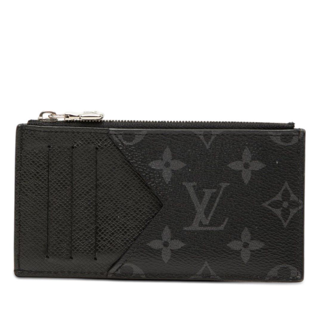 Louis Vuitton Monogram Eclipse Taigarama Coin Card Holder