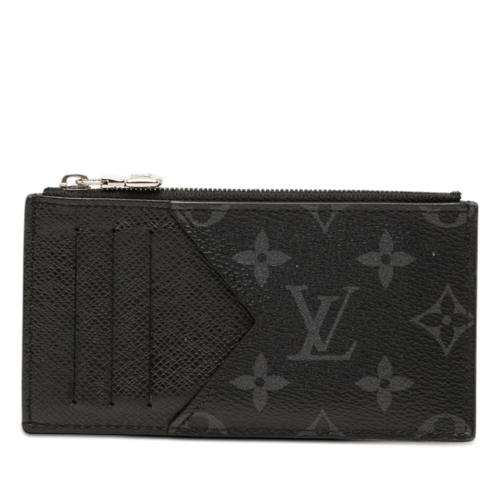 Louis Vuitton Monogram Eclipse Taigarama Coin Card Holder