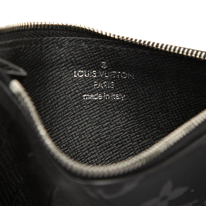 Louis Vuitton Monogram Eclipse Taigarama Coin Card Holder