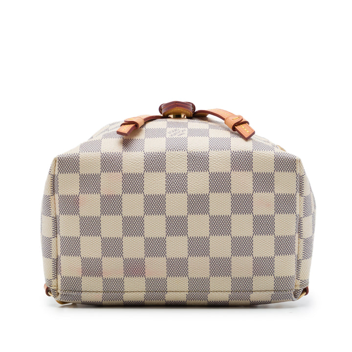 Louis Vuitton Sac à dos Sperone Damier Azur BB Blanc – vue 3 – GABY PARIS