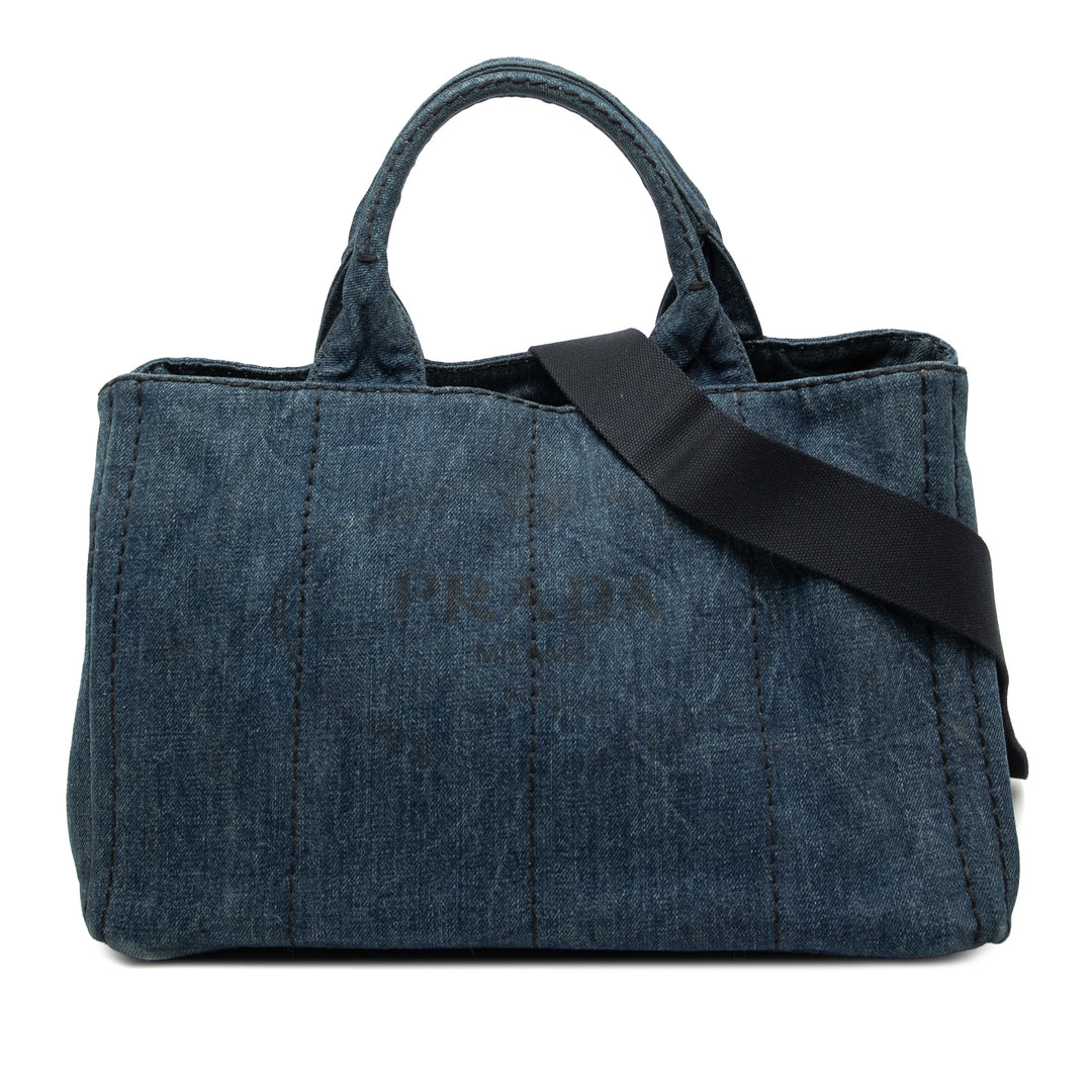 Prada Jean Canapa Logo Cabas