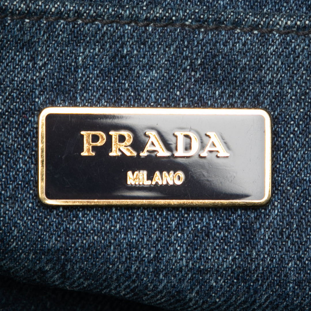 Prada Jean Canapa Logo Cabas