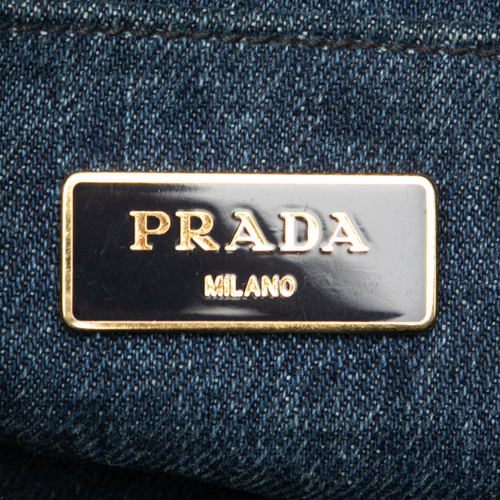 Prada Jean Canapa Logo Cabas