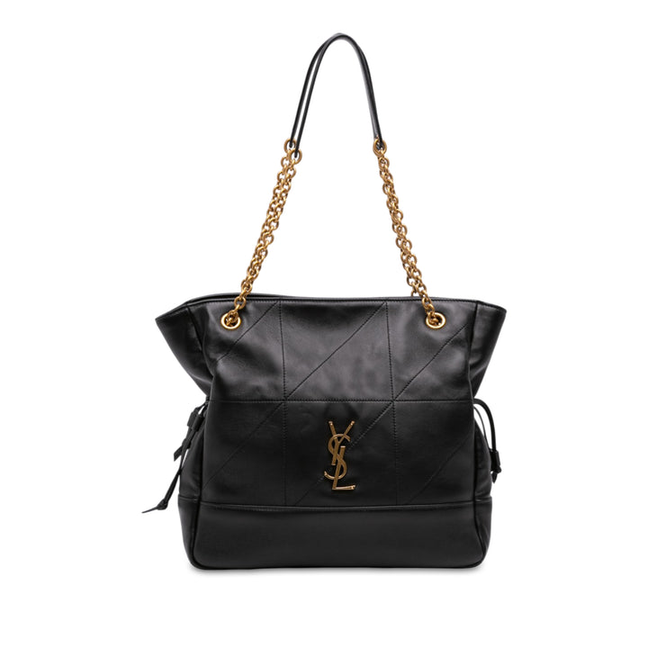 Matelassé Jamie Cabas Petit Cuir d'agneau Noir