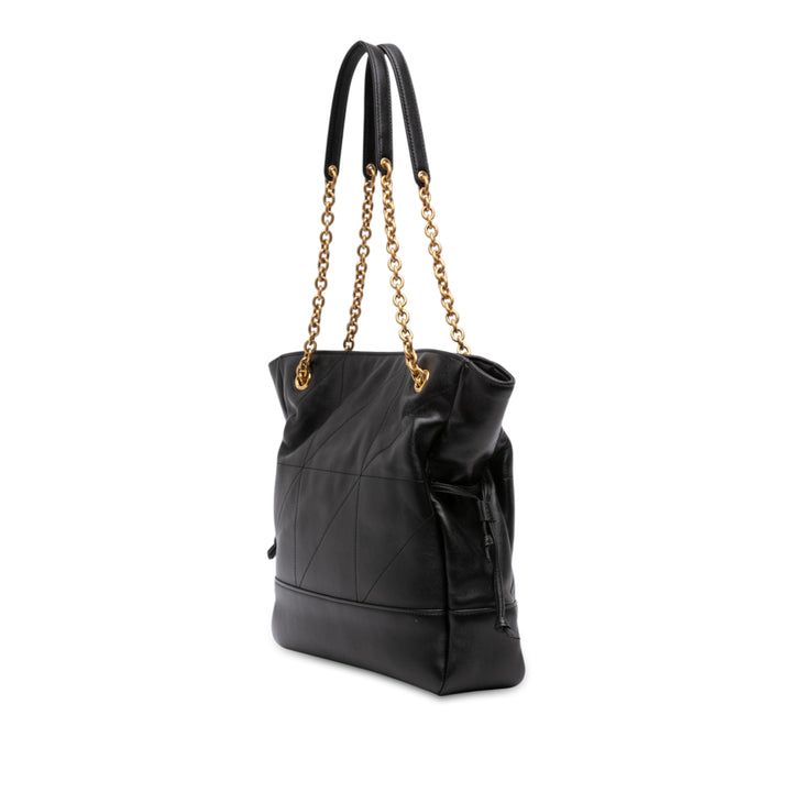 Matelassé Jamie Cabas Petit Cuir d'agneau Noir