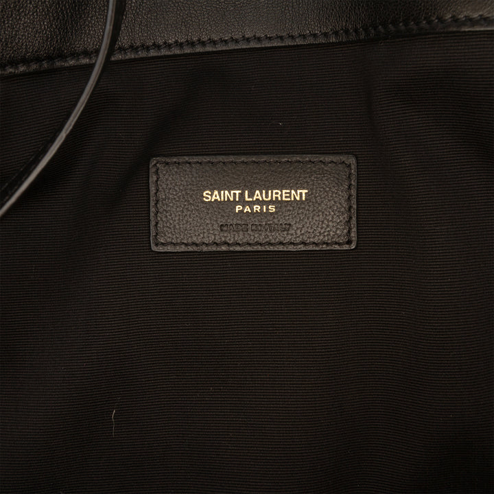 Matelassé Jamie Cabas Petit Cuir d'agneau Noir