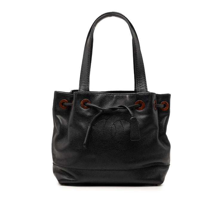 Chanel CC Caviar Drawstring Cabas