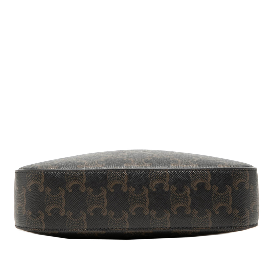 Triomphe Sac caméra Petit Triomphe enduite Marron