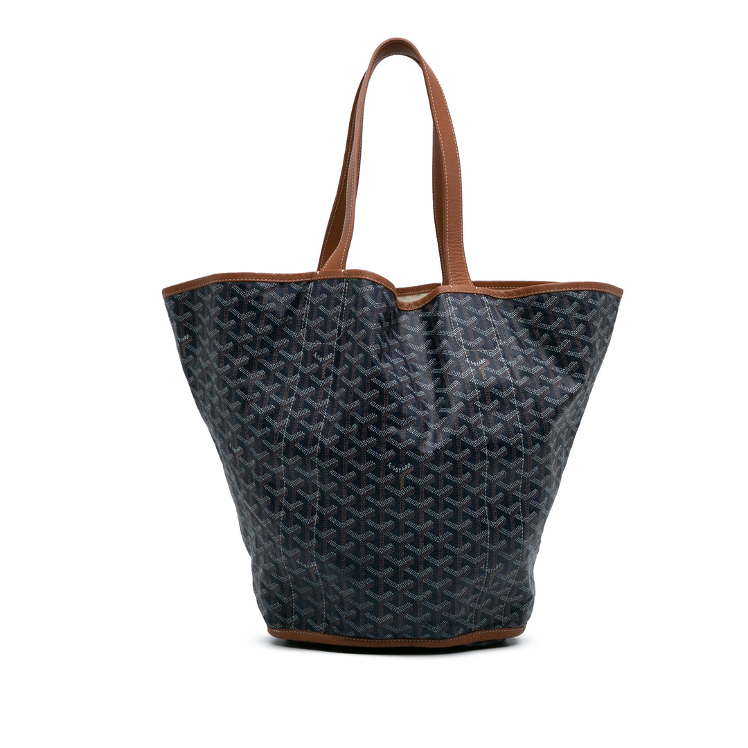 Goyardine Reversible Belharra Tote Blue - Gaby Paris