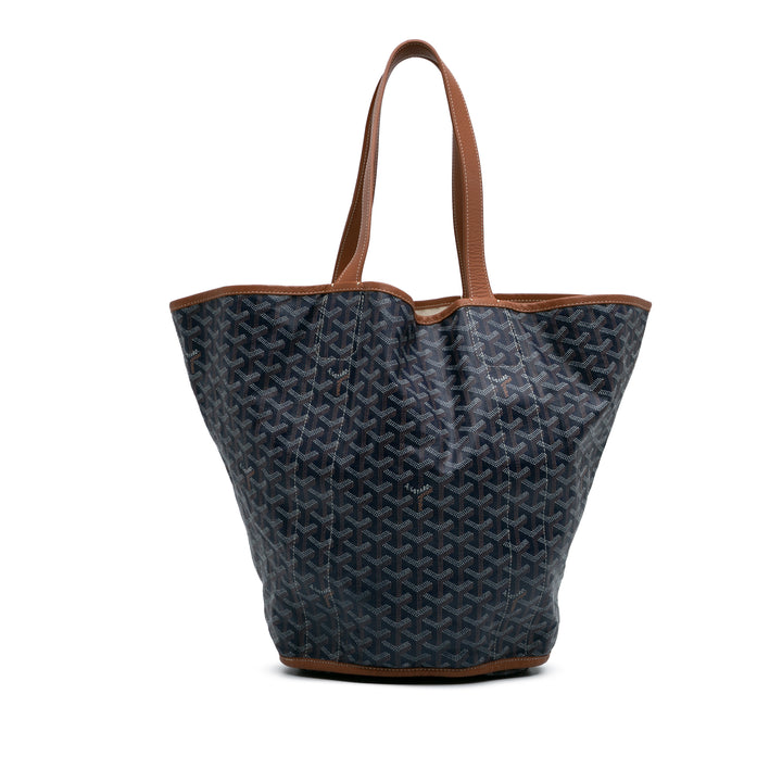 Goyardine Reversible Belharra Tote Blue - Gaby Paris