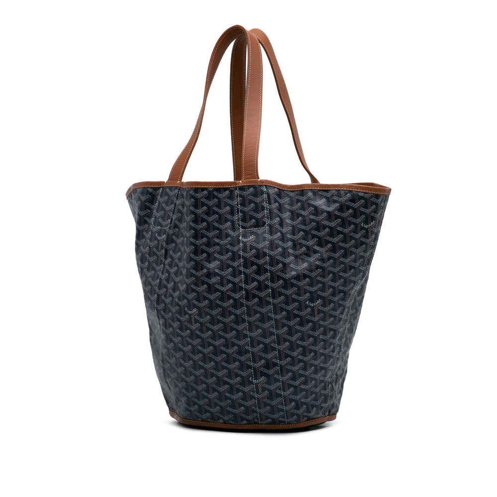 Goyardine Reversible Belharra Tote Blue - Gaby Paris