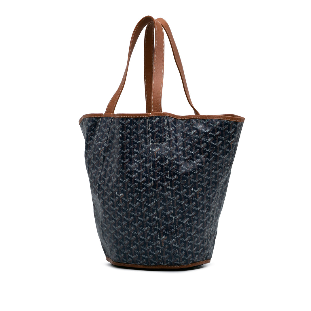 Goyardine Reversible Belharra Tote Blue - Gaby Paris