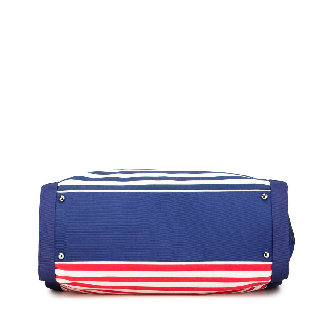 Paris Venice CC Canvas Mariniere Chain Tote Blue - Gaby Paris