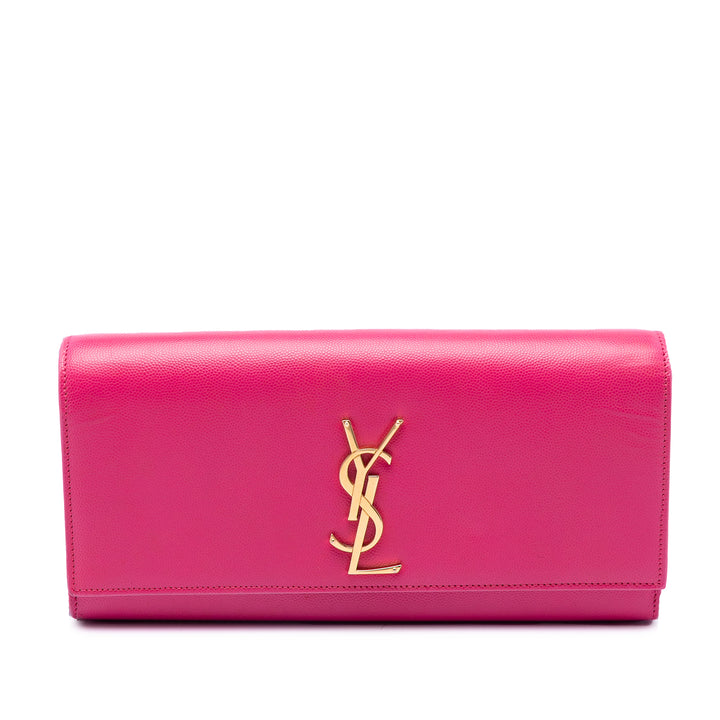 Saint Laurent Grain de Poudre Monogram Cassandre Pochette