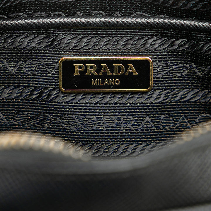 Saffiano Fiocco Bow Camera Bag Black - Gaby Paris