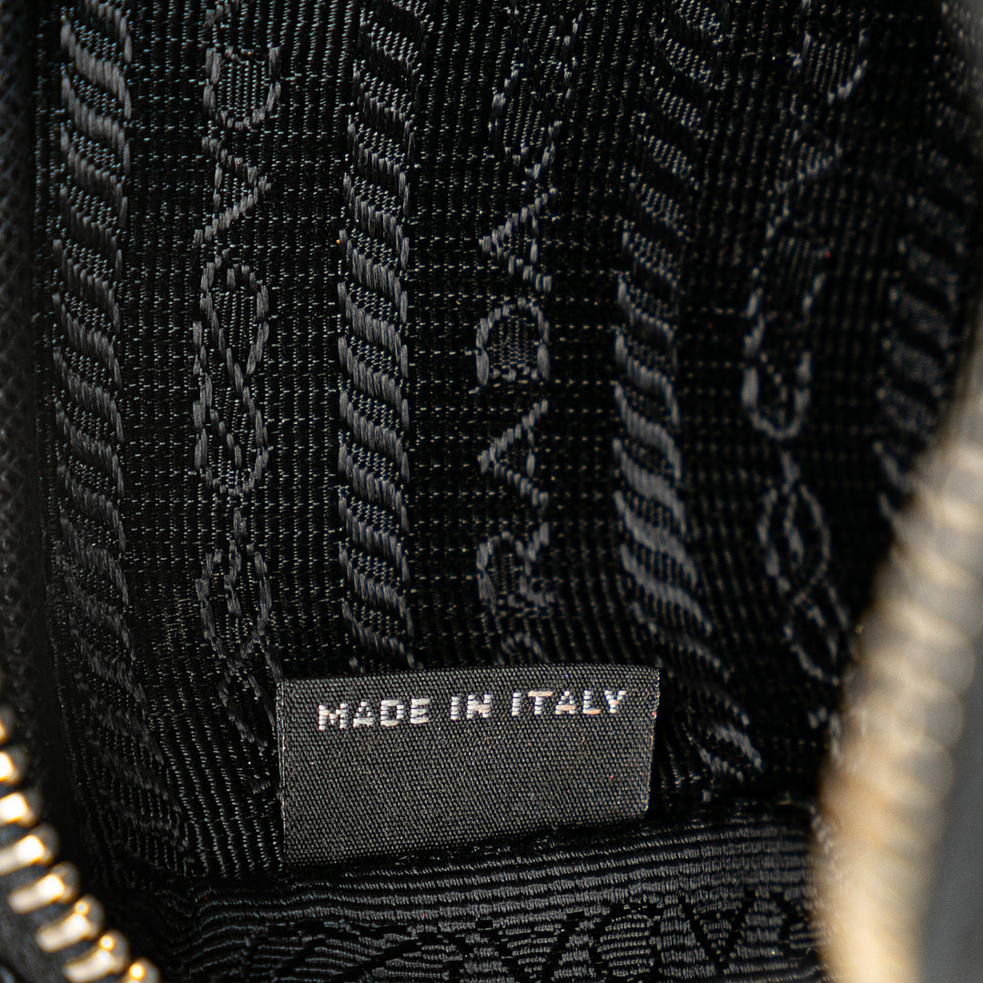 Saffiano Fiocco Bow Camera Bag Black - Gaby Paris