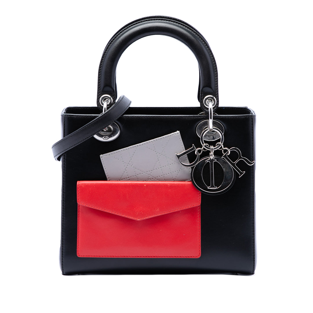 Dior Medium Cuir de veau Pockets Lady Dior