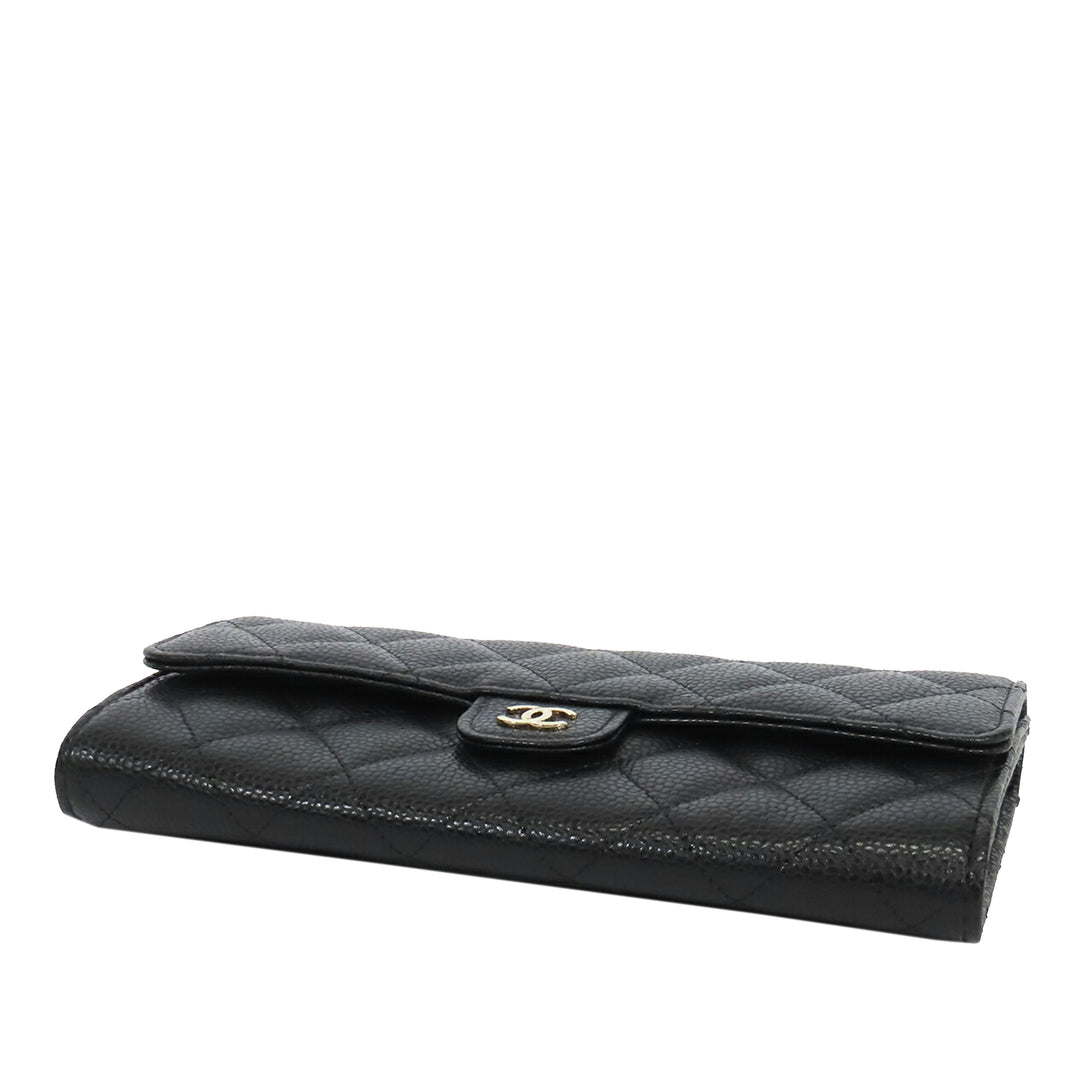 Chanel Classic Caviar à rabat Portefeuille