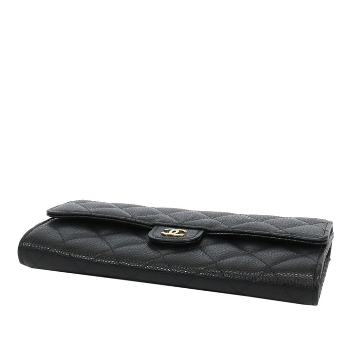 Chanel Classic Caviar à rabat Portefeuille
