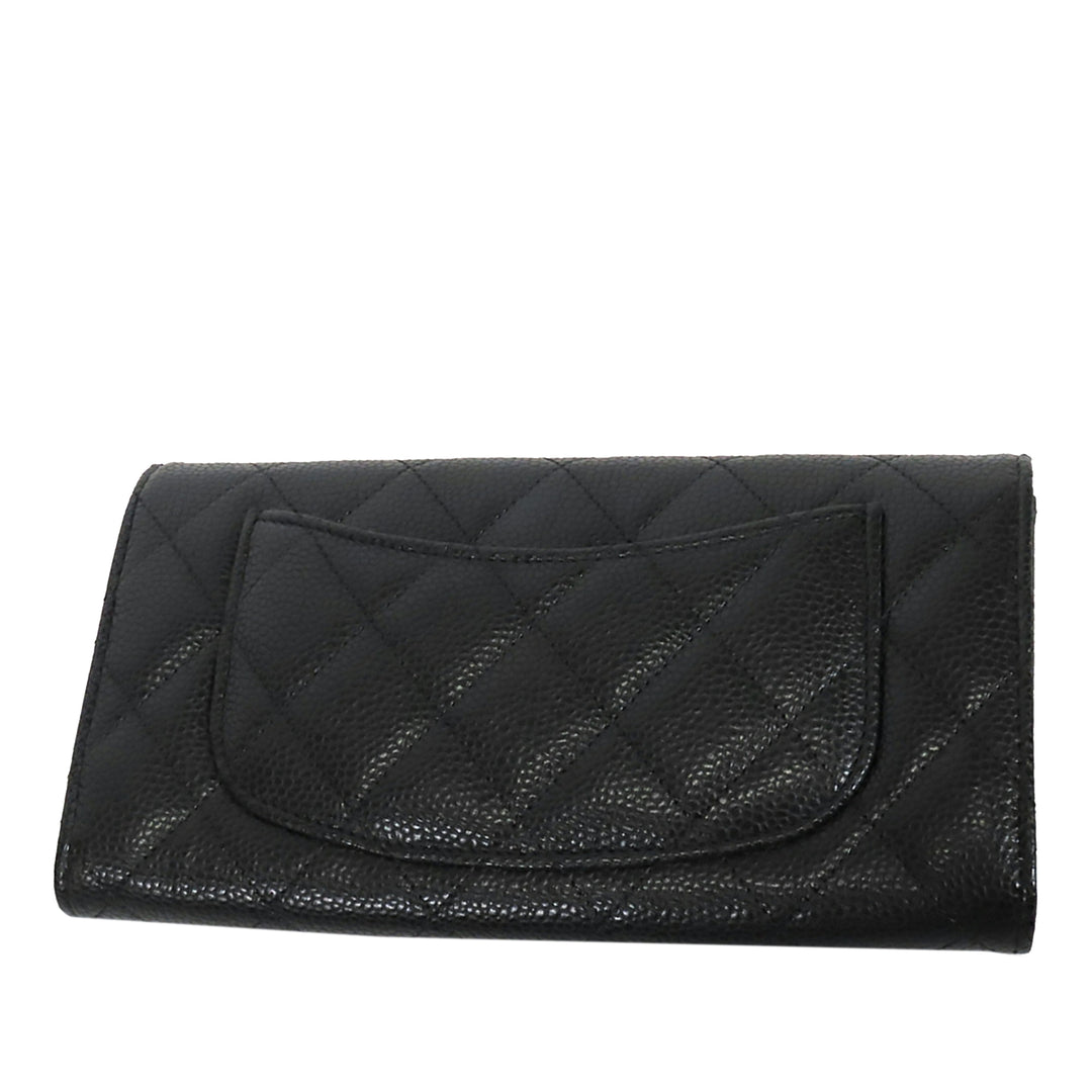 Chanel Classic Caviar à rabat Portefeuille