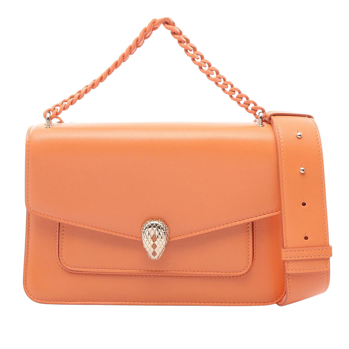 Bvlgari Sac à main Serpenti Forever Orange – vue principale – GABY PARIS