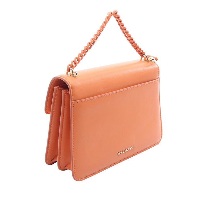 Bvlgari Sac à main Serpenti Forever Orange – vue 2 – GABY PARIS