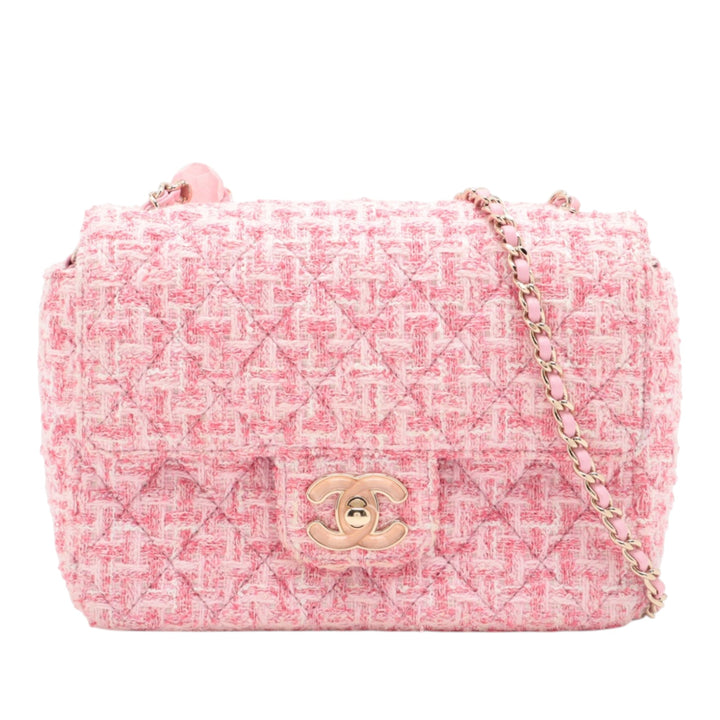 Chanel Mini Rectangular Classic Tweed Simple rabat