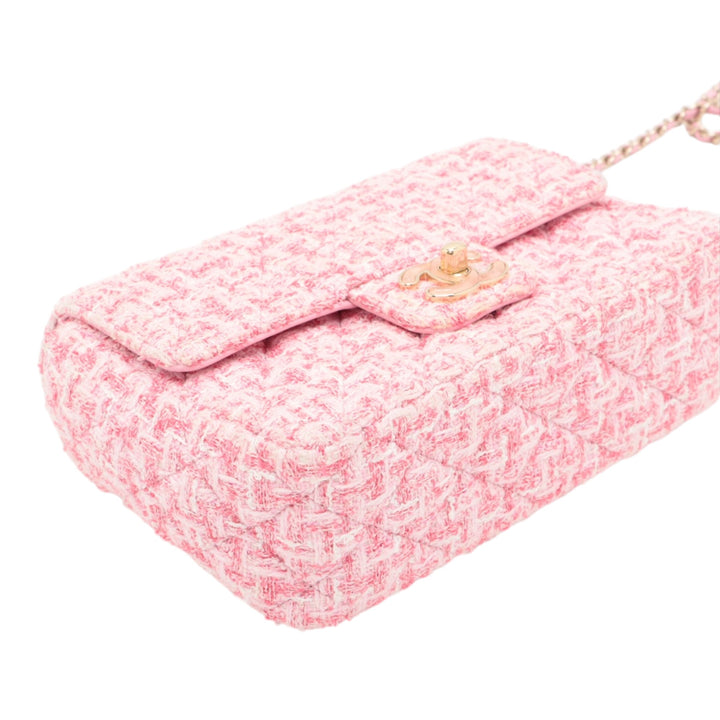 Chanel Mini Rectangular Classic Tweed Simple rabat