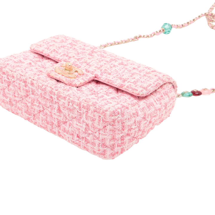 Chanel Mini Rectangular Classic Tweed Simple rabat