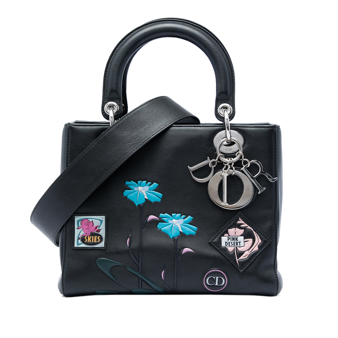 Dior Paradise Lady Dior Moyen Cuir de veau Noir – vue principale – GABY PARIS