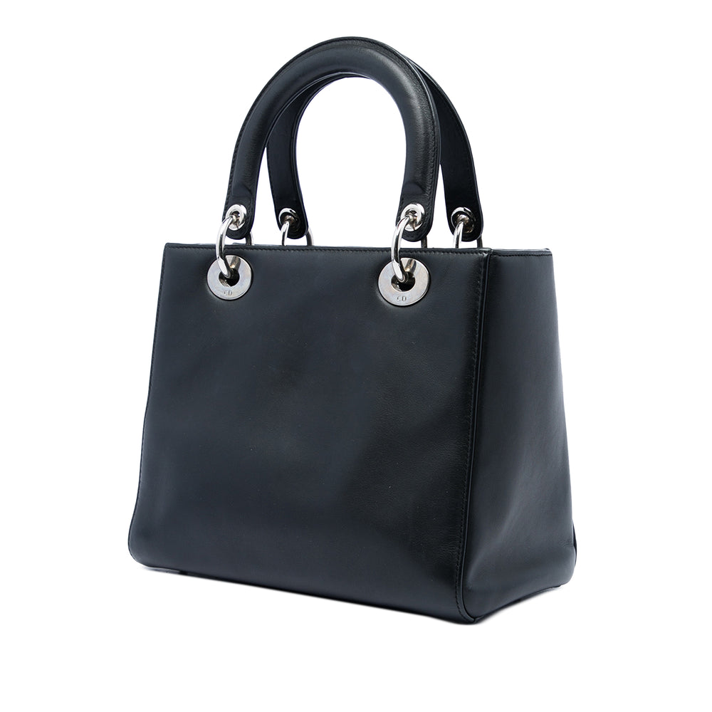 Dior Paradise Lady Dior Moyen Cuir de veau Noir – vue 2 – GABY PARIS