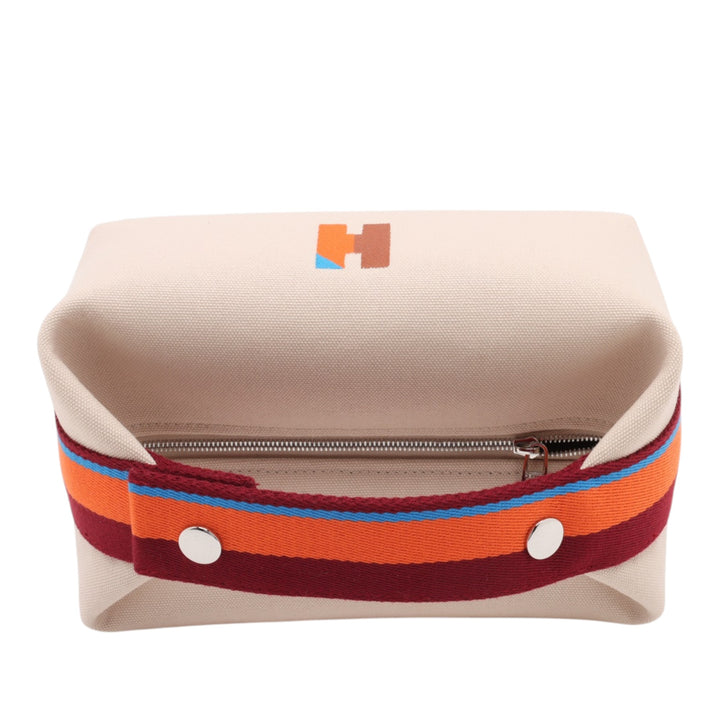 Hermès Small Toile Bride A Brac H Pavillon Étui